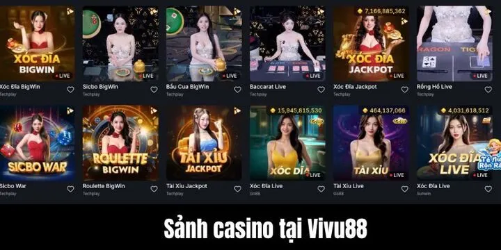 Vivu88 - Đẳng cấp casino thượng lưu cho giới mộ điệu